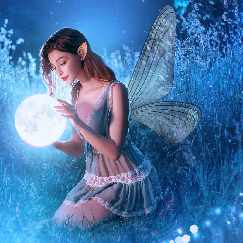 Whaline 3 Pairs Latex Elf Ear Pixie Dress Up Costume Soft Pointed Goblin Ears Cosplay Halloween Party Props - Image 2